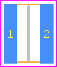 RC1218JK-072K2L - Yageo Group PCB footprint - Resistor Chip - Resistor Chip - RC1218-ren1