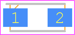 SMAZ5V1 - EIC Semiconductor PCB footprint - Diodes Moulded - Diodes Moulded - SMA