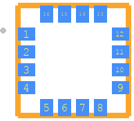 LIS344ALHTR - STMicroelectronics PCB footprint - Other - Other - LGA-16L(4x4x1.1MM)