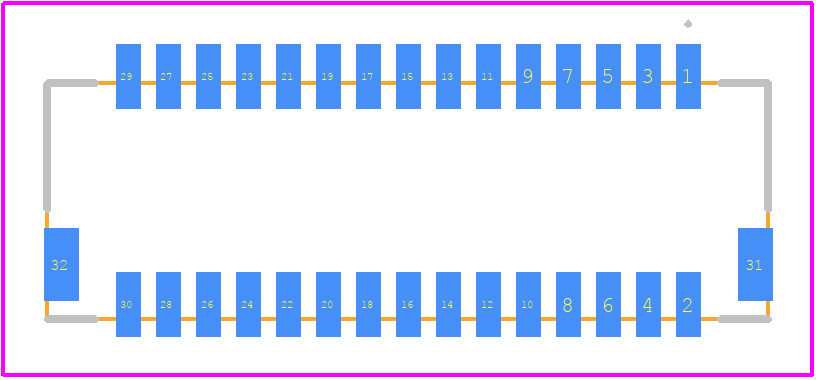 501571-3007 - Molex PCB footprint - Other - Other - 501571-3007-3