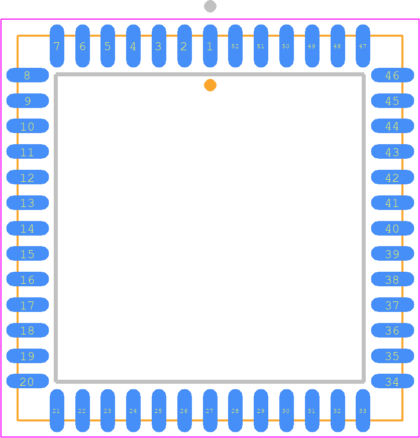 AT89C5131A-S3SUM - Microchip PCB footprint - Plastic Leaded Chip Carrier - Plastic Leaded Chip Carrier - AT89C5130A-M