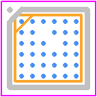 DA14581-00UNA - Renesas Electronics PCB footprint - BGA - BGA - WLCSP34