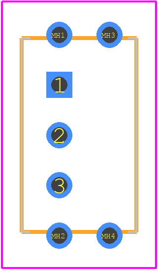 A13EB - NKK Switches PCB footprint - Other - Other - A13EB-4