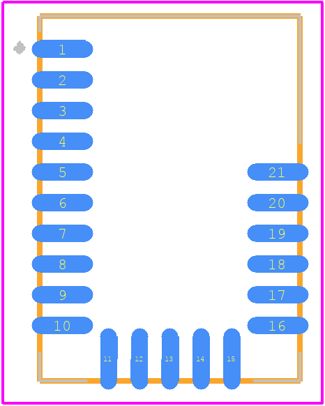 BT111-A-HCI - Silicon Labs PCB footprint - Other - Other - BT111-A-HCI-4