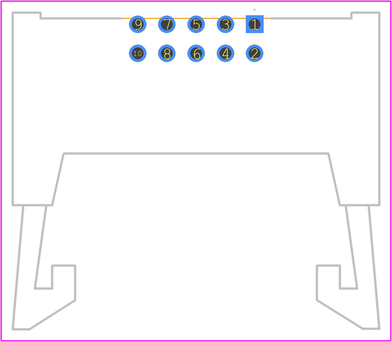 MHR-10-HUAS - Adam Tech PCB footprint - Other - Other - MHR-10-HUAS-1