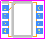ECH8410-TL-H - onsemi PCB footprint - SO Transistor Flat Lead - SO Transistor Flat Lead - ECH8