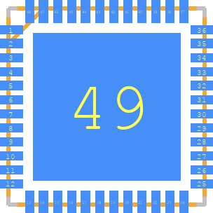 AD9644CCPZ-80 - Analog Devices PCB footprint - Other - Other - QFN50P700X700X100-49N