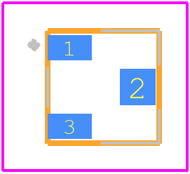 3223W-1-502E - Bourns PCB footprint - Other - Other - 3223W-1-502E-3