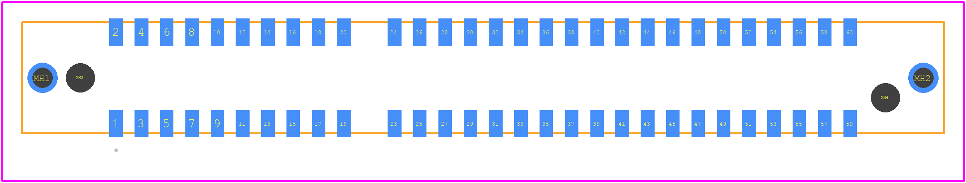 MECF-30-02-L-DV-WT - SAMTEC PCB footprint - Other - Other - MECF-30-02-L-DV-WT--f