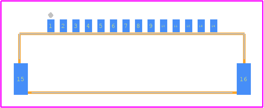 DF19G-14P-1H(54) - Hirose PCB footprint - Other - Other - DF19G-14P-1H(54)