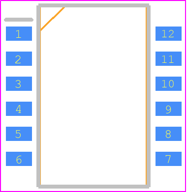 CHS-06B - Nidec Copal PCB footprint - Small Outline Packages - Small Outline Packages - CHS-06B
