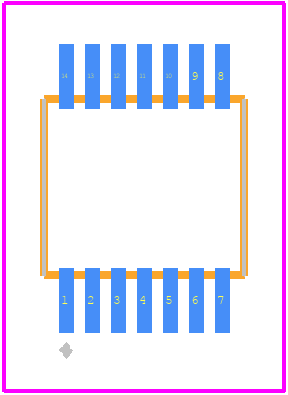 SN74LVC125APWR - Texas Instruments PCB footprint - Other - Other - SN74LVC125APWR-4