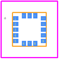 LIS331HHTR - STMicroelectronics PCB footprint - Other - Other - LGA16 (3x3x1 mm)
