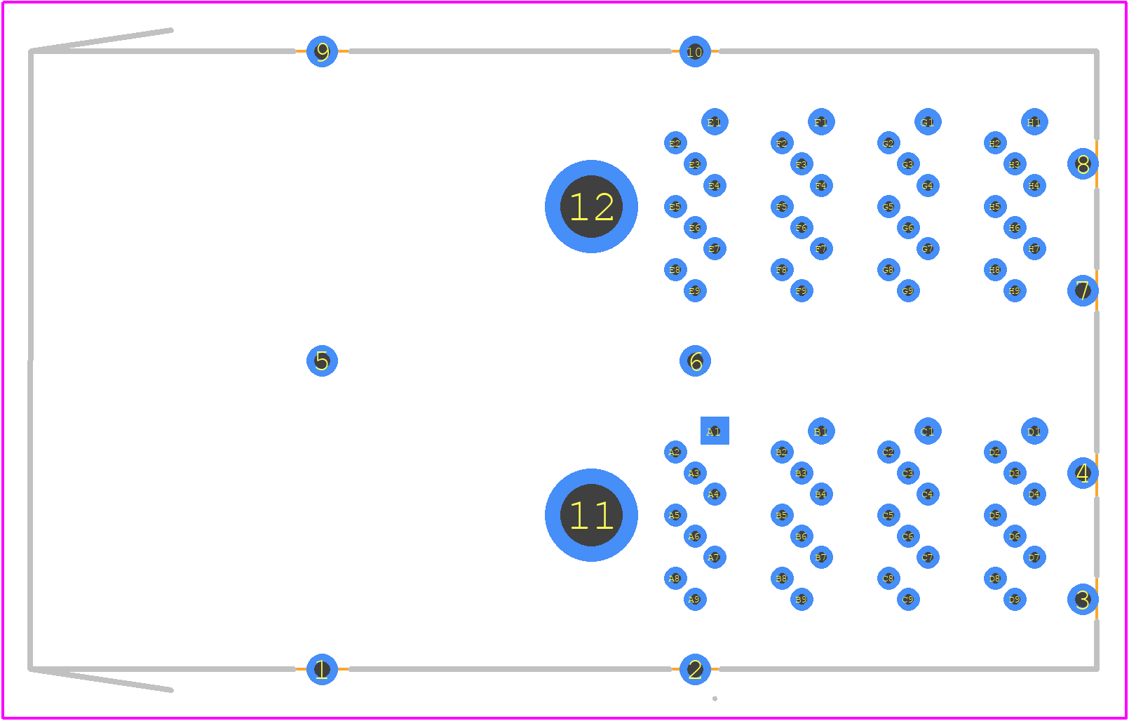 2214869-1 - TE Connectivity PCB footprint - Other - Other - 2214869-1-3