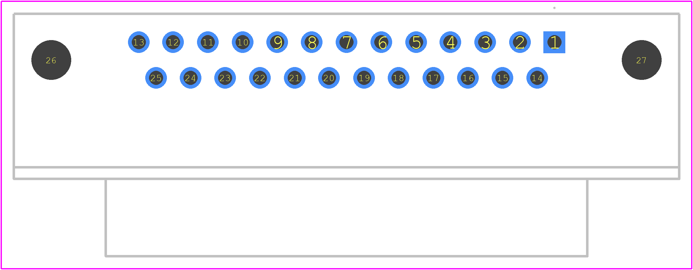 1218434-3 - TE Connectivity PCB footprint - Other - Other - 1218434-3-2