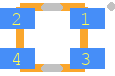KPTB-1615ESGC - Kingbright PCB footprint - Other - Other - 1.6x1.5mm-SMD