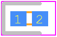 SCMP13WBC8W1 - ROHM Semiconductor PCB footprint - LEDs Chip - LEDs Chip - ROHM1006(0402)
