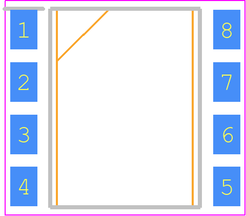 MCT623S - onsemi PCB footprint - Small Outline Packages - Small Outline Packages - 8-SMD