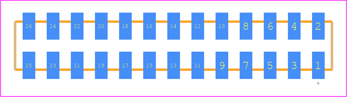 SQW-113-01-F-D-VS-K-TR - SAMTEC PCB footprint - Other - Other - SQW-113-01-XXX-D-VS-K-TR