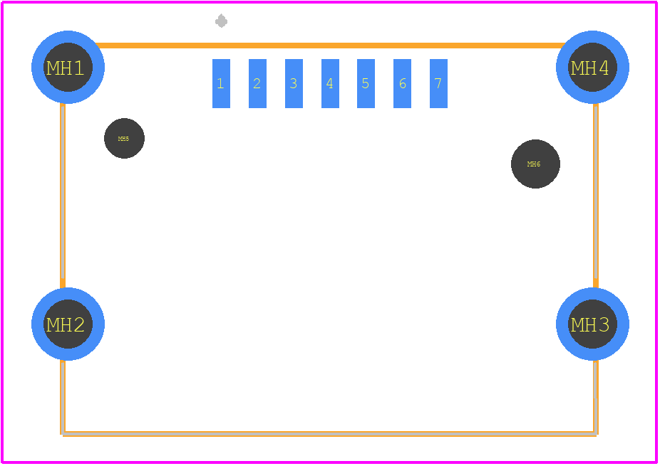 G091231304LF - Amphenol PCB footprint - Other - Other - G091231304LF-2