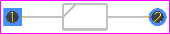 1N5615 - SEMTECH PCB footprint - Diodes, Axial Diameter Horizontal Mounting - Diodes, Axial Diameter Horizontal Mounting - 1N3613