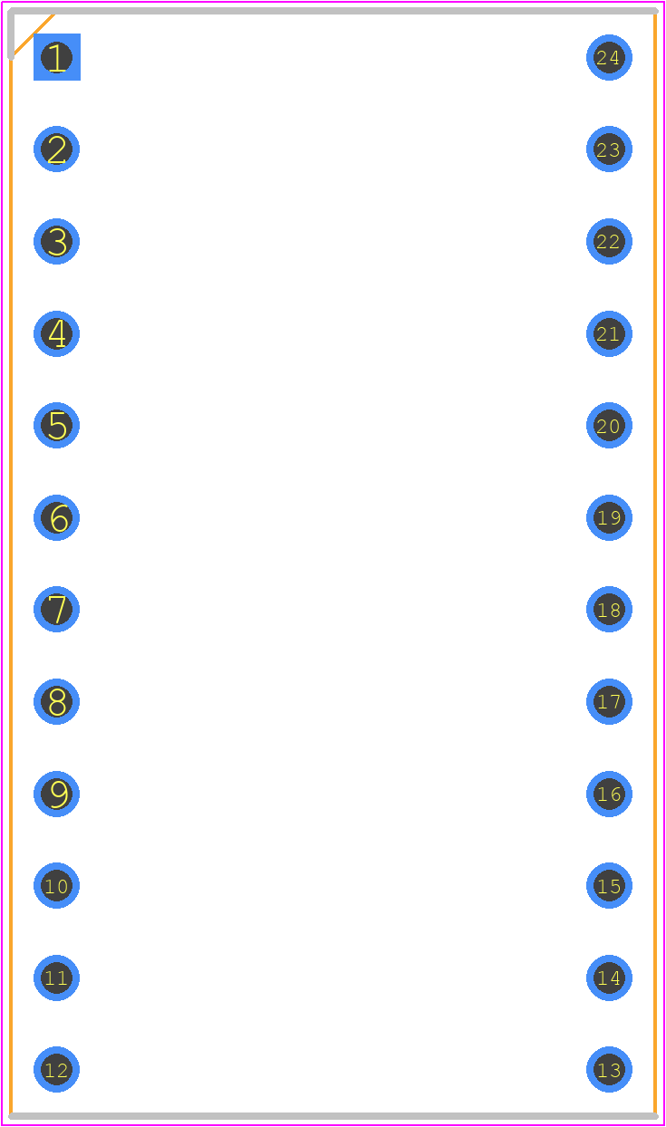W9513RC - Winslow PCB footprint - Dual-In-Line Sockets - Dual-In-Line Sockets - W9513RC