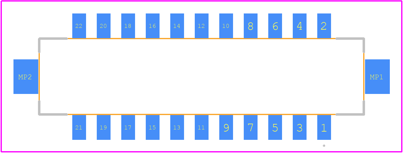 DF11CZ-22DP-2V(27) - Hirose PCB footprint - Other - Other - DF11CZ-22DP-2V(27)-1