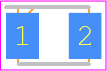 SMLZ14WBECW1 - ROHM Semiconductor PCB footprint - LED Moulded - LED Moulded - 3528(1411)