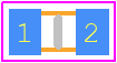 201R14W102KV4T - JOHANSON TECHNOLOGY PCB footprint - Capacitor Chip Non-polarised - Capacitor Chip Non-polarised - (1608)