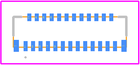 FH36-25S-0.3SHW(99) - Hirose PCB footprint - Other - Other - FH36-25S-0.3SHW(99)-2
