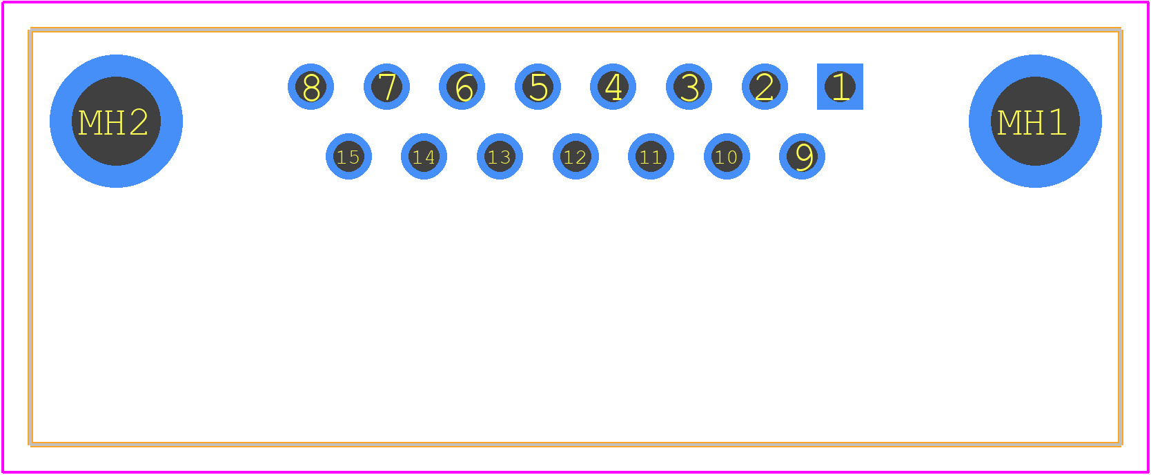 09662527611 - HARTING PCB footprint - Other - Other - 09662527611-1
