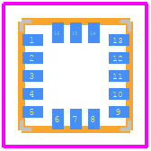 LSM303DTR - STMicroelectronics PCB footprint - Other - Other - LGA (3x3x1.0-16L)