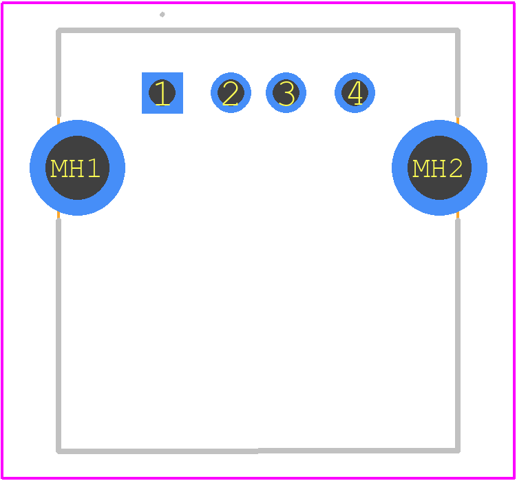 KUSBXHT-AS1N-O-HRF - Kycon PCB footprint - Other - Other - KUSBXHT-AS1N-O-HRF-2