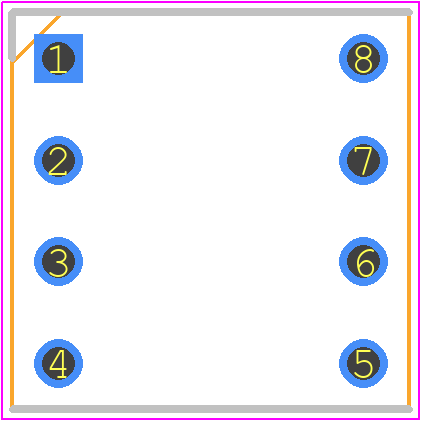 KB-2855CGKD - Kingbright PCB footprint - Dual-In-Line Sockets - Dual-In-Line Sockets - 8.89mmx8.89mm-LED-LIGHT-BAR