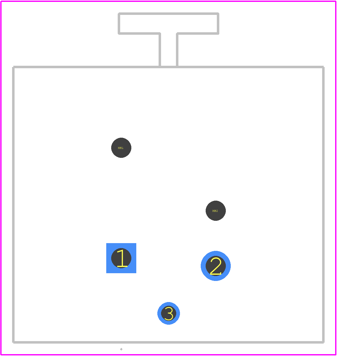 NC3FAAH1 - Neutrik PCB footprint - Other - Other - NC3FAAH1-3