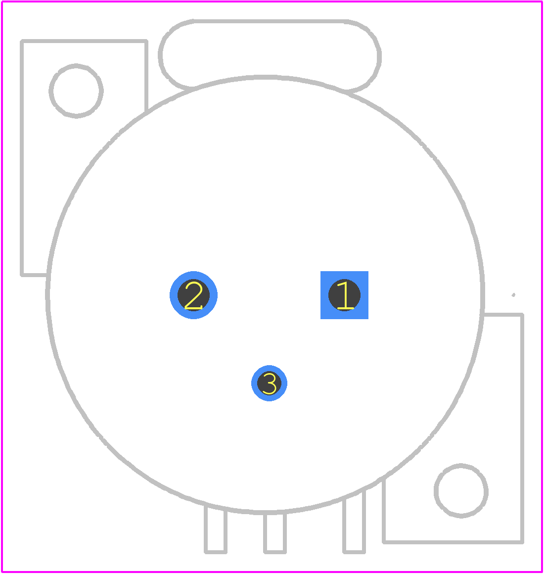 NC3FAV - Neutrik PCB footprint - Other - Other - NC3FAV-3