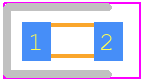 SML-311UTT86 - ROHM Semiconductor PCB footprint - LEDs Chip - LEDs Chip - SML-31 Series