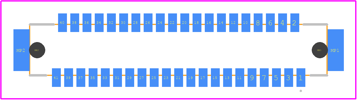 DF9-41S-1V(69) - Hirose PCB footprint - Other - Other - DF9-41S-1V(69)-2