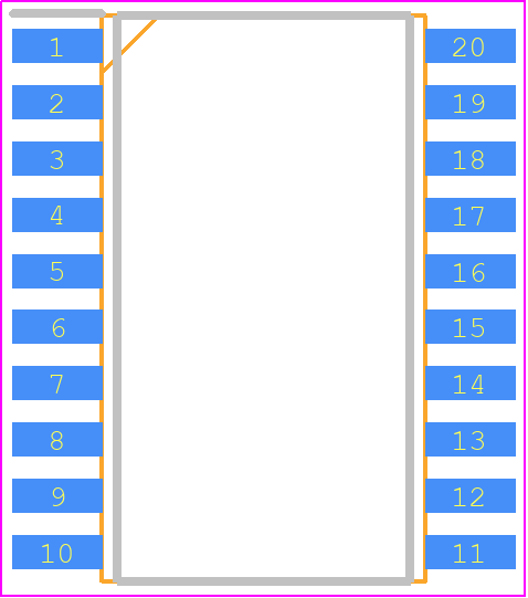 HMC1002 - Honeywell PCB footprint - Small Outline Packages - Small Outline Packages - HMC1002