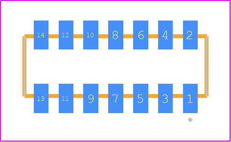 CLP-107-02-G-D-TR - SAMTEC PCB footprint - Other - Other - CLP-107-02-XXX-D-TR