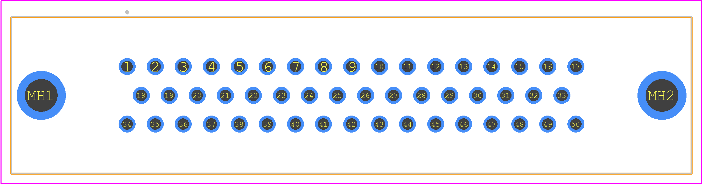 09670505654 - HARTING PCB footprint - Other - Other - 09670505654