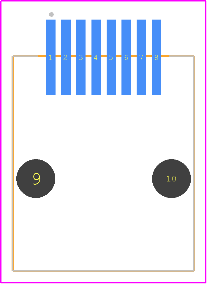 95501-6889 - Molex PCB footprint - Other - Other - 95501-6889-1
