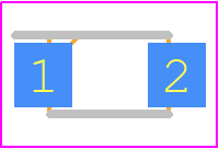 1N5819HW1 - Diodes Incorporated PCB footprint - Small Outline Diode - Small Outline Diode - SOD123F (Type B)