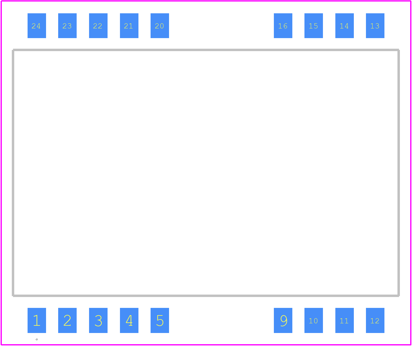 LDD-700HS - Mean Well PCB footprint - Other - Other - 24-SMD Module, 18 Leads
