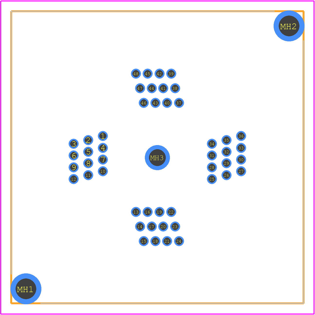 248-4205-01 - 3M PCB footprint - Other - Other - 248-4205-01_1