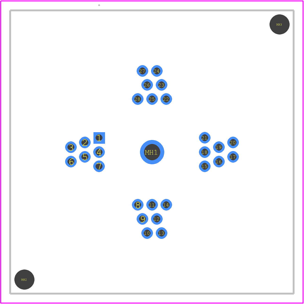 228-5204-01 - 3M PCB footprint - Other - Other - 228-5204-01-2