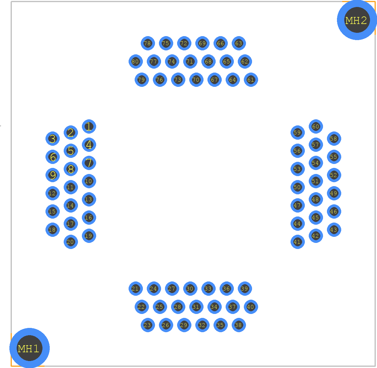 280-5205-01 - 3M PCB footprint - Other - Other - 280-5205-01