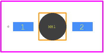 VSMY2943RG - Vishay PCB footprint - Other - Other - 2-SMD, Z-Bend