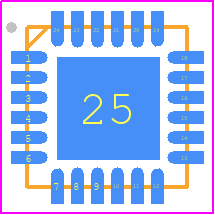 TXS02612RTWR - Texas Instruments PCB footprint - Quad Flat No-Lead - Quad Flat No-Lead - RTW (S-PWQFN-N24)_1