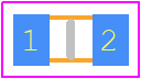 0603HP-24NXJLU - COILCRAFT PCB footprint - Inductors Chip - Inductors Chip - 0603HP-3N3XGLU